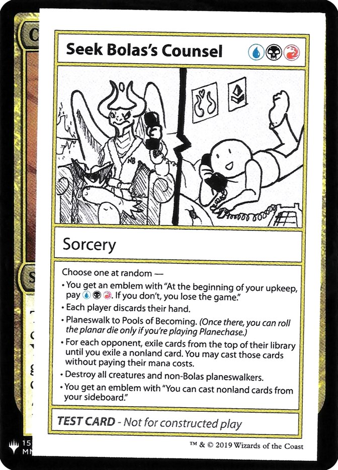 Seek Bolas's Counsel [Mystery Booster Playtest Cards] | Gear Gaming Bentonville