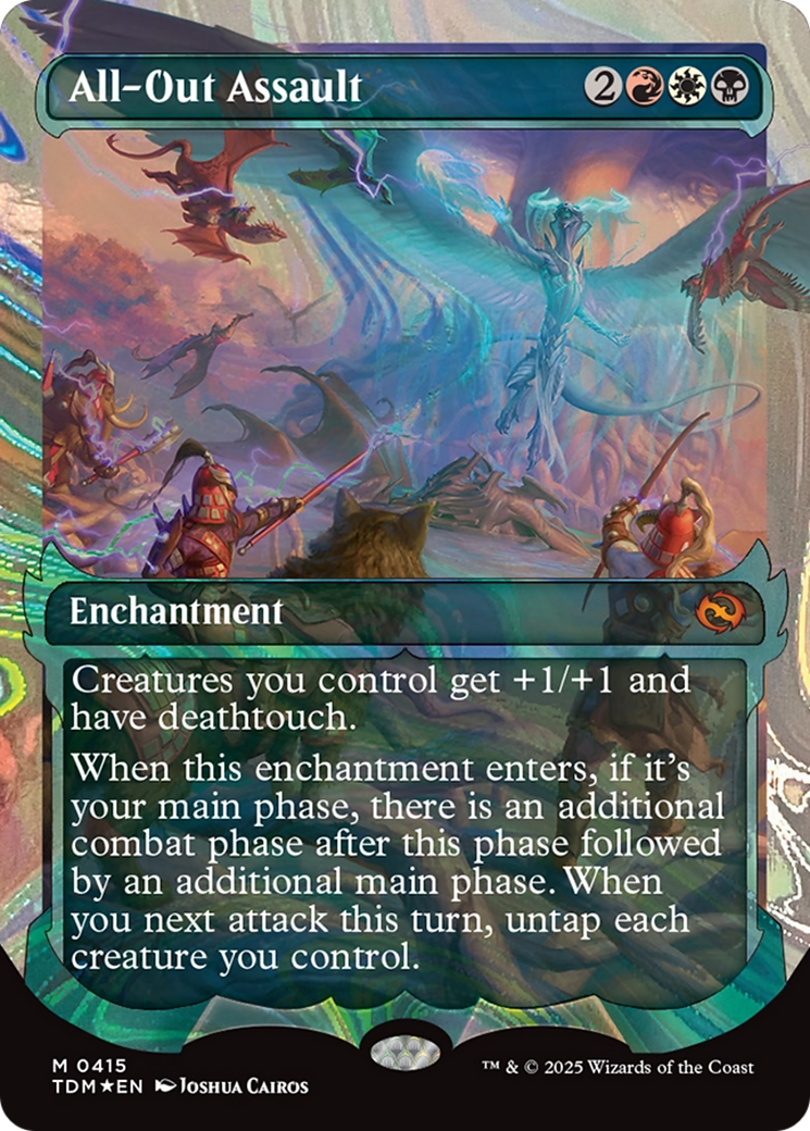 All-Out Assault (Showcase) (Halo Foil) [Tarkir: Dragonstorm] | Gear Gaming Bentonville