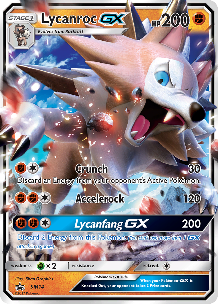 Lycanroc GX (SM14) [Sun & Moon: Black Star Promos] | Gear Gaming Bentonville