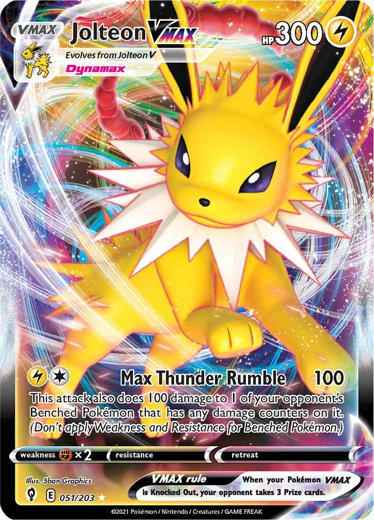 Jolteon VMAX (051/203) [Sword & Shield: Evolving Skies] | Gear Gaming Bentonville