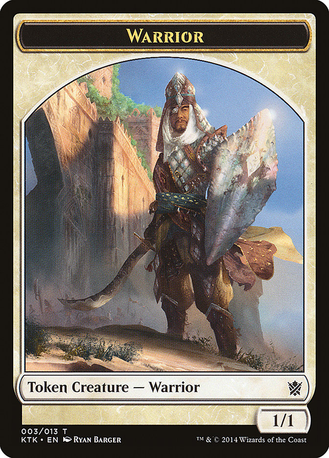Warrior Token (003/013) [Khans of Tarkir Tokens] | Gear Gaming Bentonville
