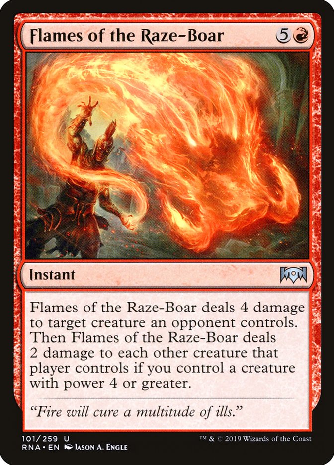Flames of the Raze-Boar [Ravnica Allegiance] | Gear Gaming Bentonville