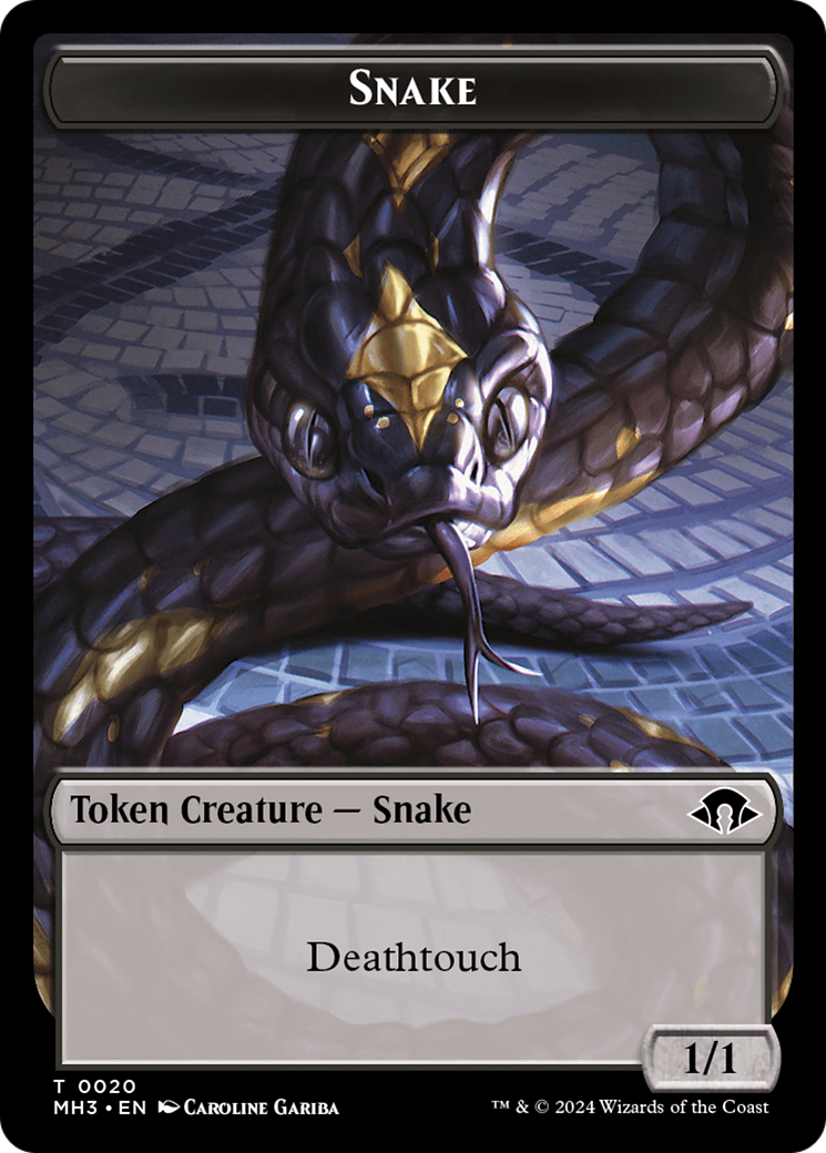 Snake // Energy Reserve Double-Sided Token [Modern Horizons 3 Tokens] | Gear Gaming Bentonville