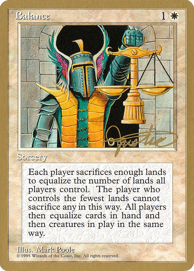 Balance (Mark Justice) [Pro Tour Collector Set] | Gear Gaming Bentonville