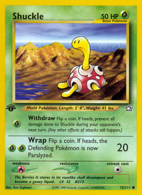 Shuckle (72/111) [Neo Genesis 1st Edition] | Gear Gaming Bentonville
