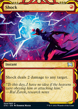 Shock (Foil Etched) [Strixhaven: School of Mages Mystical Archive] | Gear Gaming Bentonville