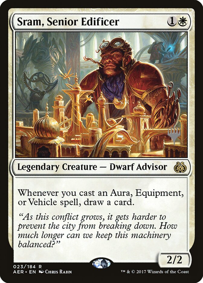 Sram, Senior Edificer [Aether Revolt Promos] | Gear Gaming Bentonville