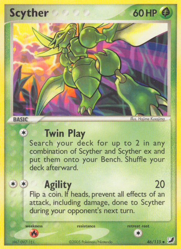 Scyther (46/115) [EX: Unseen Forces] | Gear Gaming Bentonville