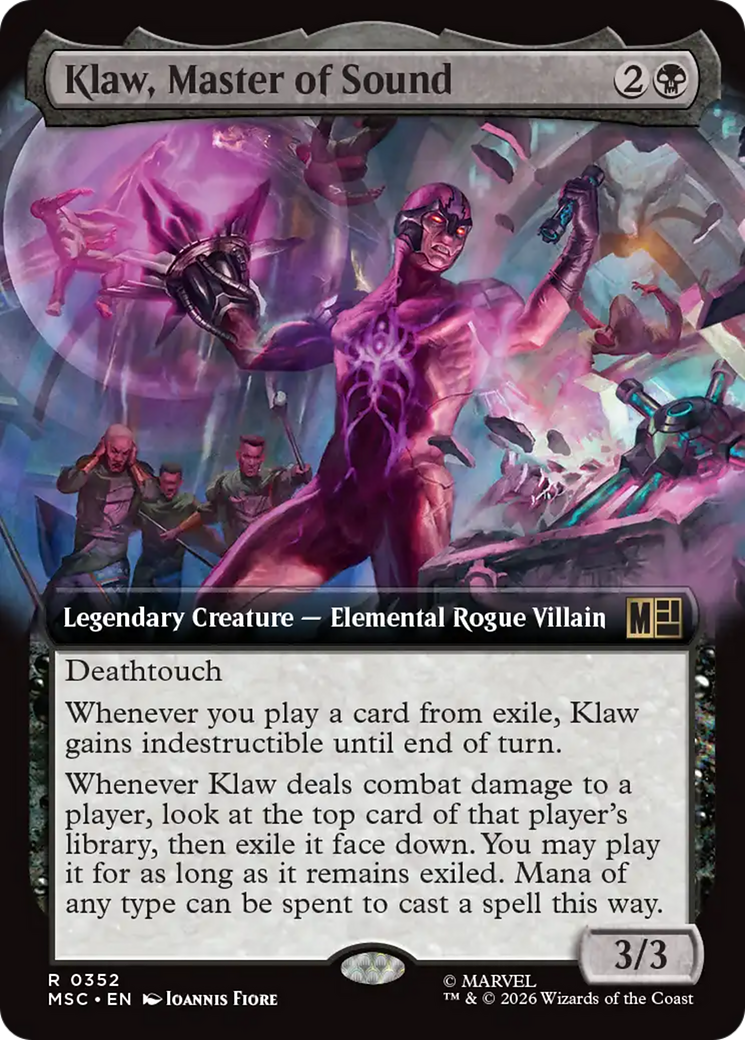 Klaw, Master of Sound (Extended Art) [Marvel Super Heroes Commander] | Gear Gaming Bentonville