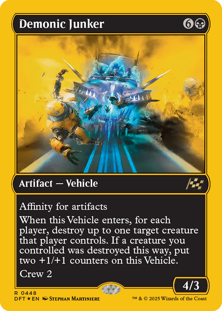 Demonic Junker (First-Place Foil) [Aetherdrift] | Gear Gaming Bentonville