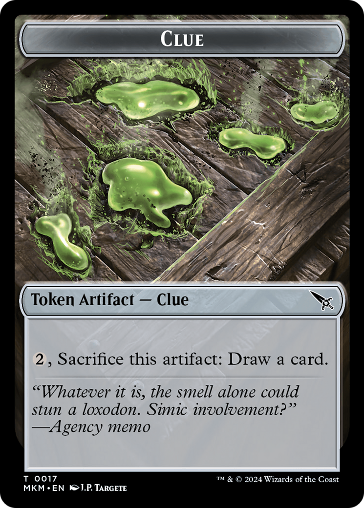 Thopter (0020) // Clue (0017) Double-Sided Token [Murders at Karlov Manor Tokens] | Gear Gaming Bentonville