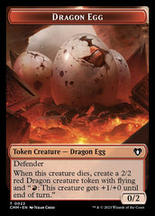 Treasure // Dragon Egg Double-Sided Token [Commander Masters Tokens] | Gear Gaming Bentonville