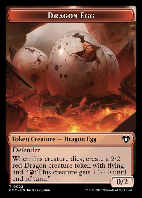 City's Blessing // Dragon Egg Double-Sided Token [Commander Masters Tokens] | Gear Gaming Bentonville