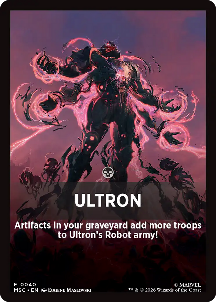 Ultron Theme Card [Marvel Super Heroes Commander] | Gear Gaming Bentonville