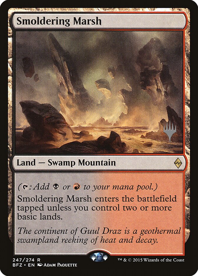 Smoldering Marsh [Battle for Zendikar Promos] | Gear Gaming Bentonville