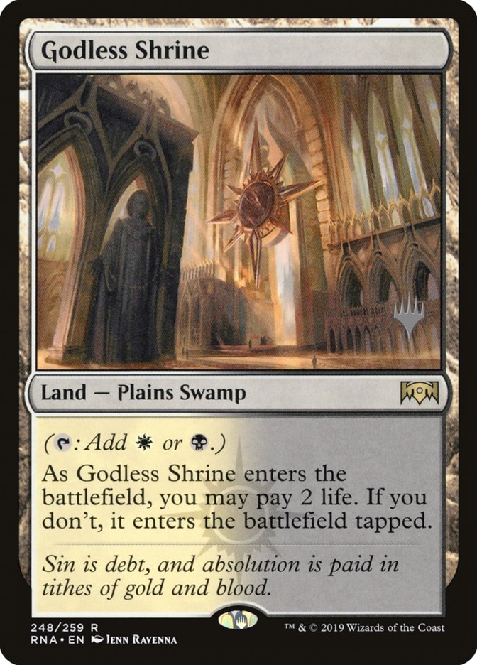 Godless Shrine (Promo Pack) [Ravnica Allegiance Promos] | Gear Gaming Bentonville