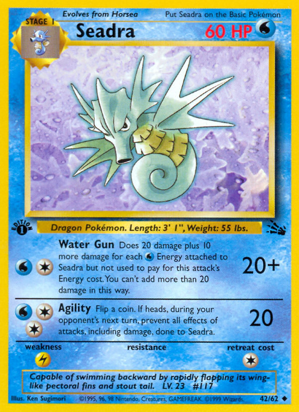 Seadra (42/62) [Fossil 1st Edition] | Gear Gaming Bentonville