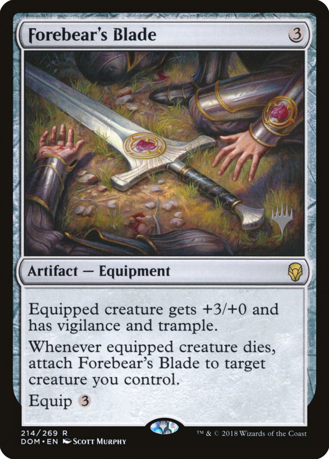 Forebear's Blade (Promo Pack) [Dominaria Promos] | Gear Gaming Bentonville