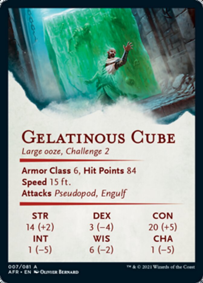 Gelatinous Cube Art Card [Dungeons & Dragons: Adventures in the Forgotten Realms Art Series] | Gear Gaming Bentonville
