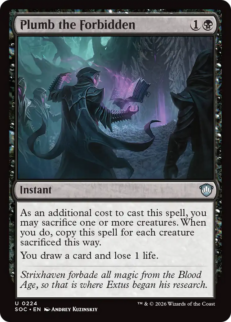 Plumb the Forbidden [Secrets of Strixhaven Commander] | Gear Gaming Bentonville