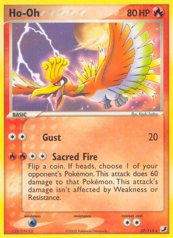 Ho-Oh (27/115) [EX: Unseen Forces] | Gear Gaming Bentonville