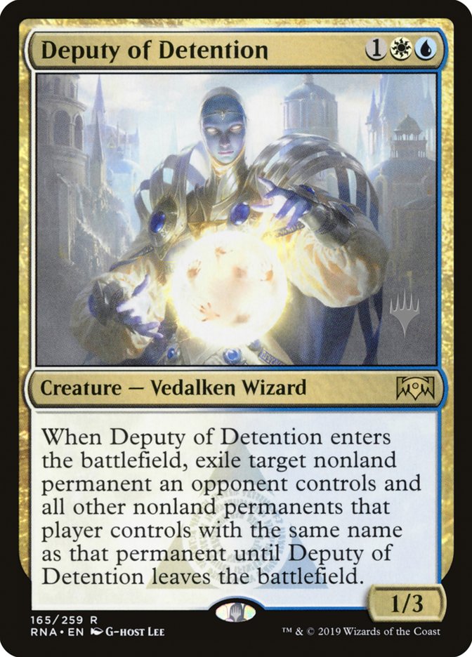Deputy of Detention (Promo Pack) [Ravnica Allegiance Promos] | Gear Gaming Bentonville