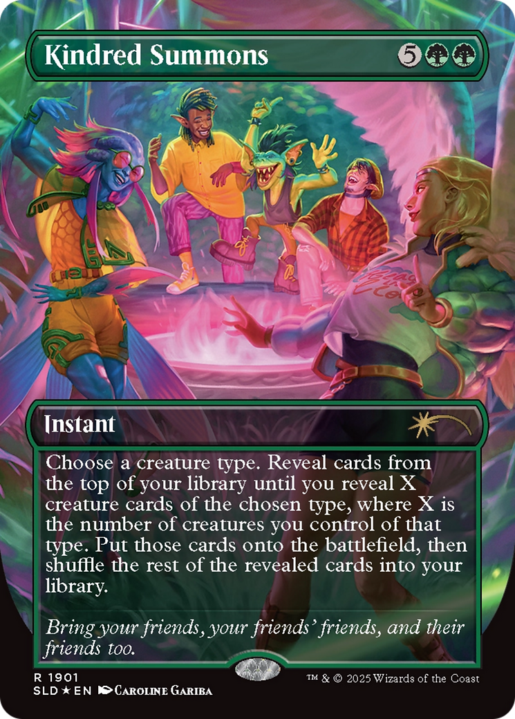 Kindred Summons (Double Rainbow Foil) [Secret Lair Drop Series] | Gear Gaming Bentonville