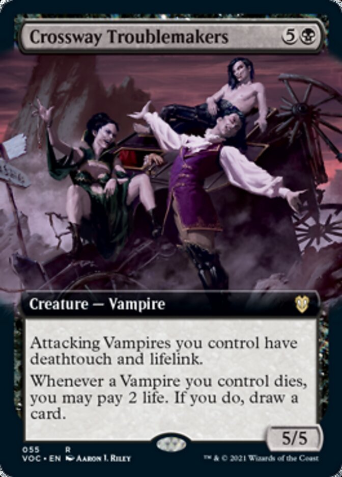 Crossway Troublemakers (Extended Art) [Innistrad: Crimson Vow Commander] | Gear Gaming Bentonville
