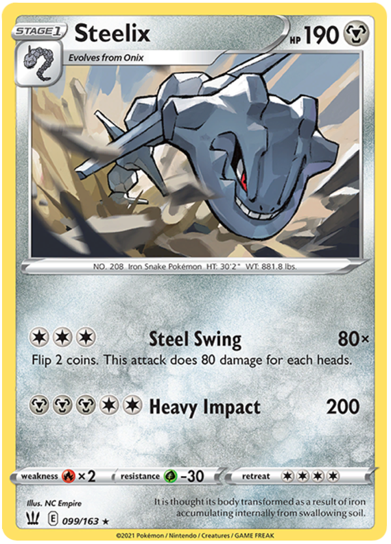 Steelix (099/163) [Sword & Shield: Battle Styles] | Gear Gaming Bentonville