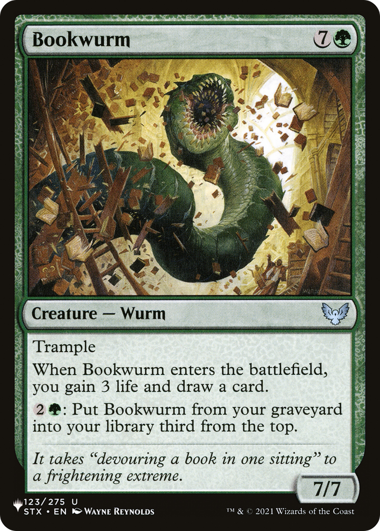 Bookwurm [The List Reprints] | Gear Gaming Bentonville