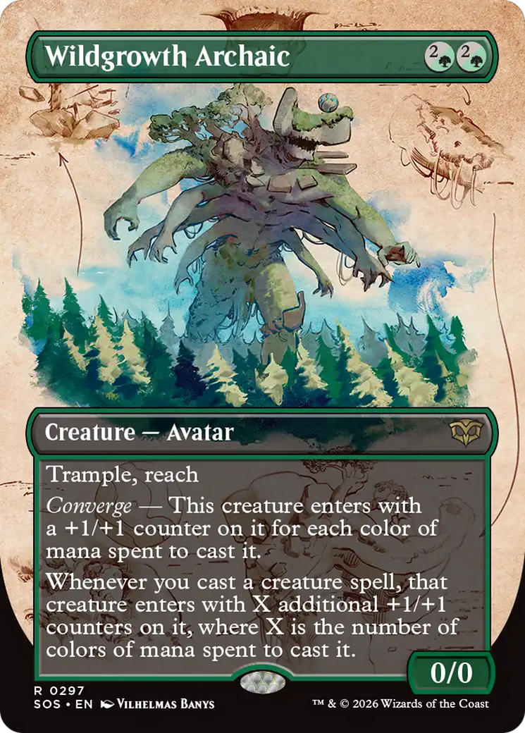 Wildgrowth Archaic (Borderless) [Secrets of Strixhaven] | Gear Gaming Bentonville