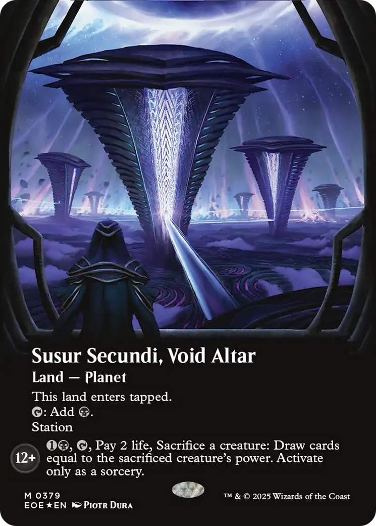 Susur Secundi, Void Altar (Borderless) (Galaxy Foil) [Edge of Eternities] | Gear Gaming Bentonville