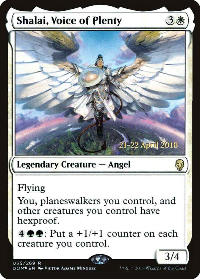 Shalai, Voice of Plenty [Dominaria Prerelease Promos] | Gear Gaming Bentonville