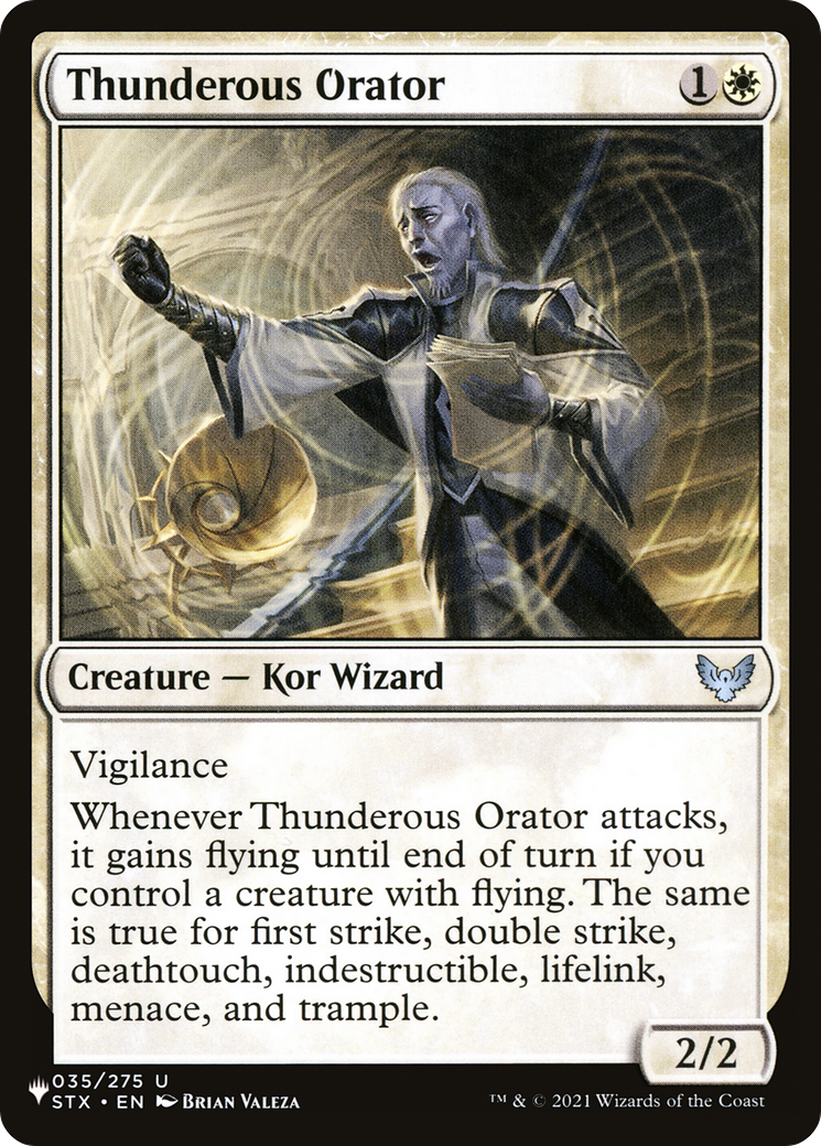 Thunderous Orator [The List Reprints] | Gear Gaming Bentonville