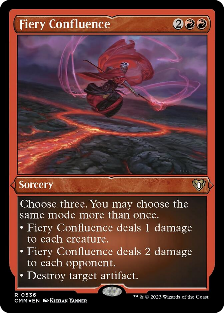 Fiery Confluence (Foil Etched) [Commander Masters] | Gear Gaming Bentonville