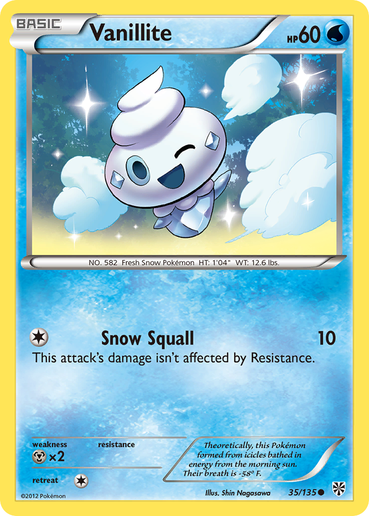 Vanillite (35/135) [Black & White: Plasma Storm] | Gear Gaming Bentonville