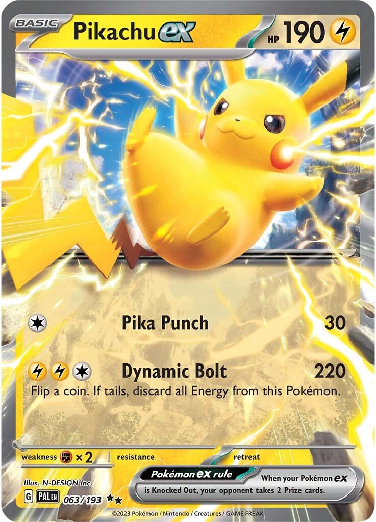 Pikachu ex (063/193) [Scarlet & Violet: Paldea Evolved] | Gear Gaming Bentonville