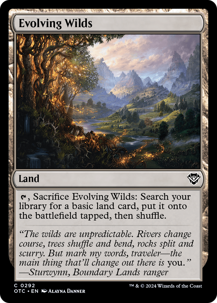 Evolving Wilds [Outlaws of Thunder Junction Commander] | Gear Gaming Bentonville