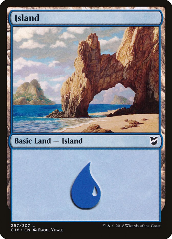 Island (297) [Commander 2018] | Gear Gaming Bentonville