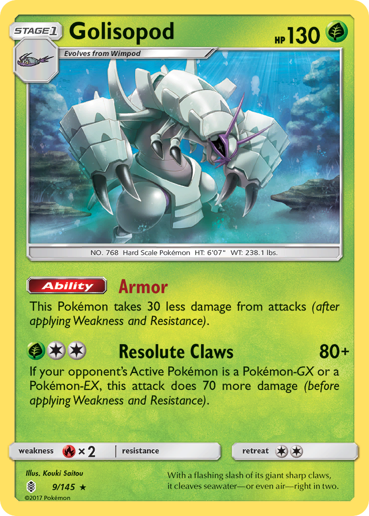 Golisopod (9/145) [Sun & Moon: Guardians Rising] | Gear Gaming Bentonville