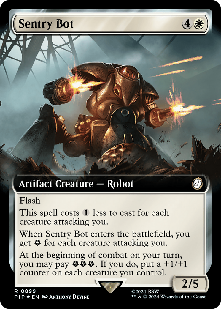 Sentry Bot (Extended Art) (Surge Foil) [Fallout] | Gear Gaming Bentonville