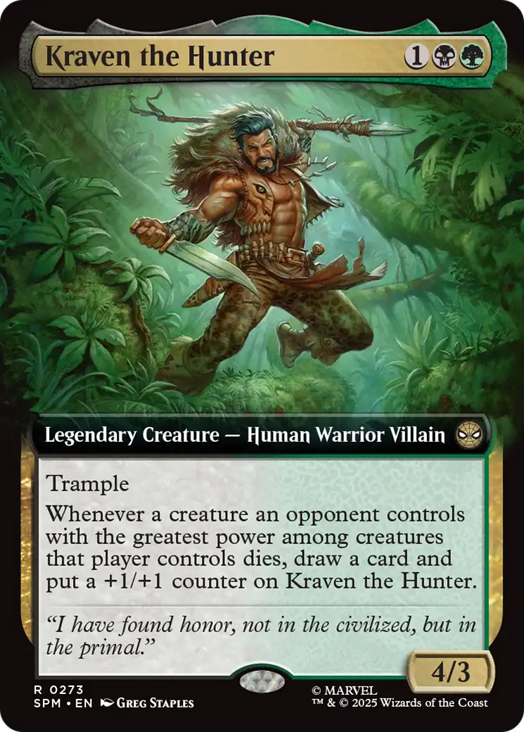 Kraven the Hunter (Extended Art) [Marvel's Spider-Man] | Gear Gaming Bentonville