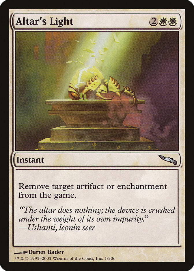 Altar's Light [Mirrodin] | Gear Gaming Bentonville