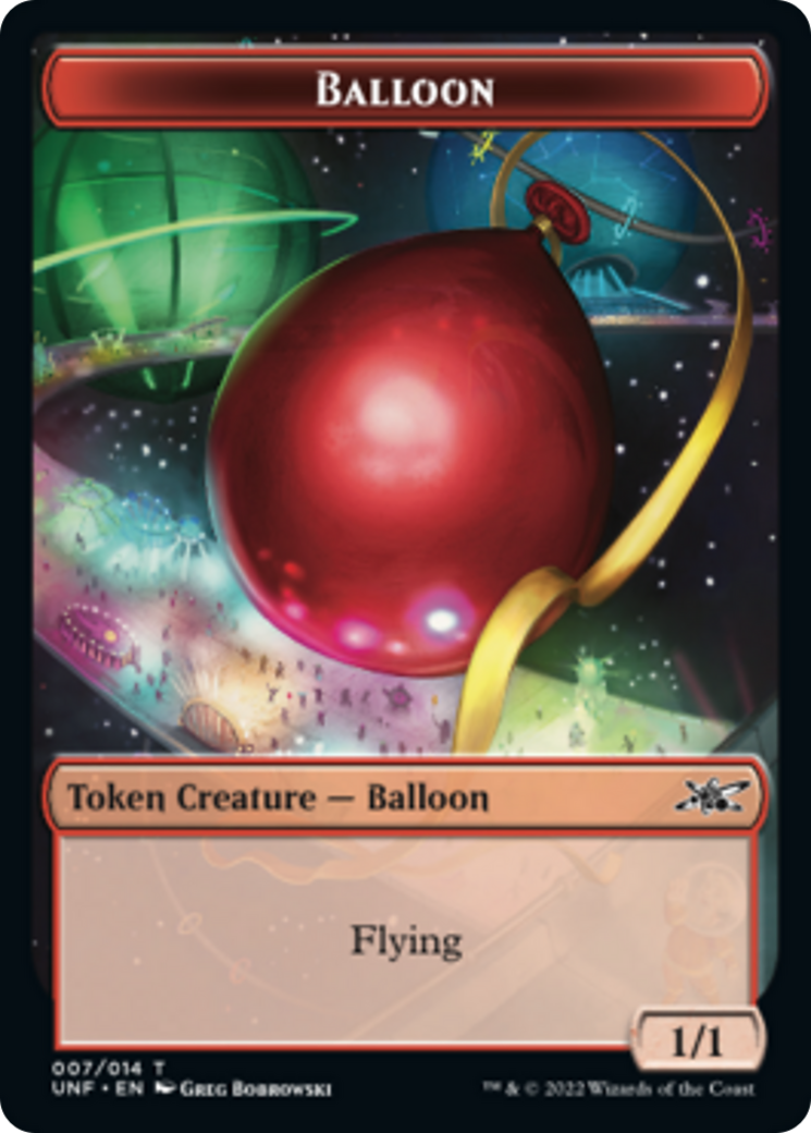 Teddy Bear // Balloon Double-Sided Token [Unfinity Tokens] | Gear Gaming Bentonville