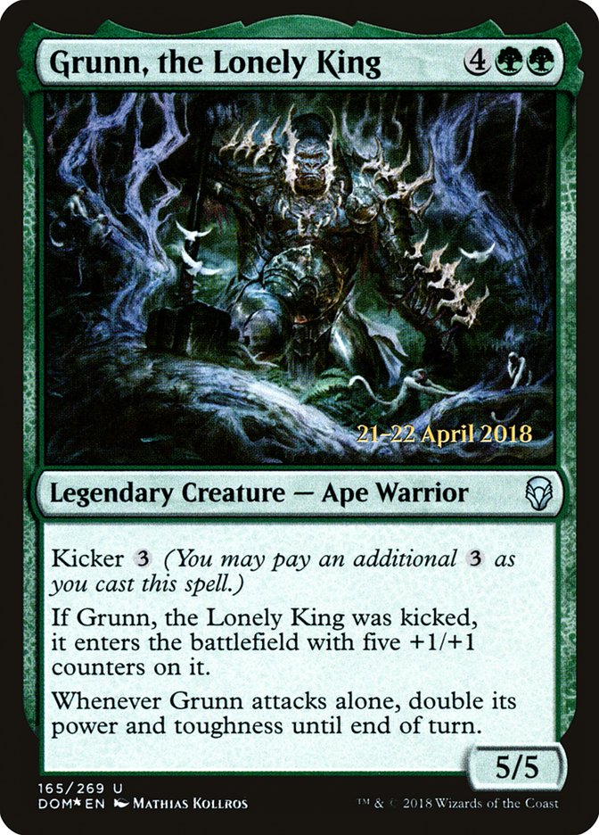 Grunn, the Lonely King [Dominaria Prerelease Promos] | Gear Gaming Bentonville