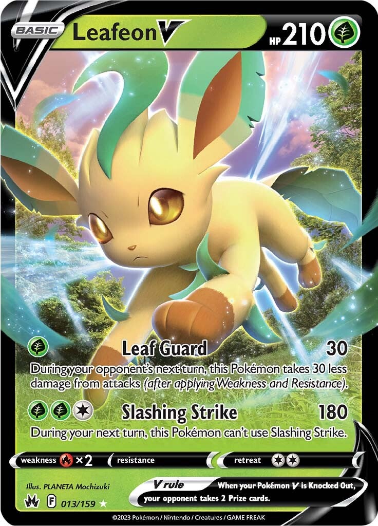 Leafeon V (013/159) [Sword & Shield: Crown Zenith] | Gear Gaming Bentonville