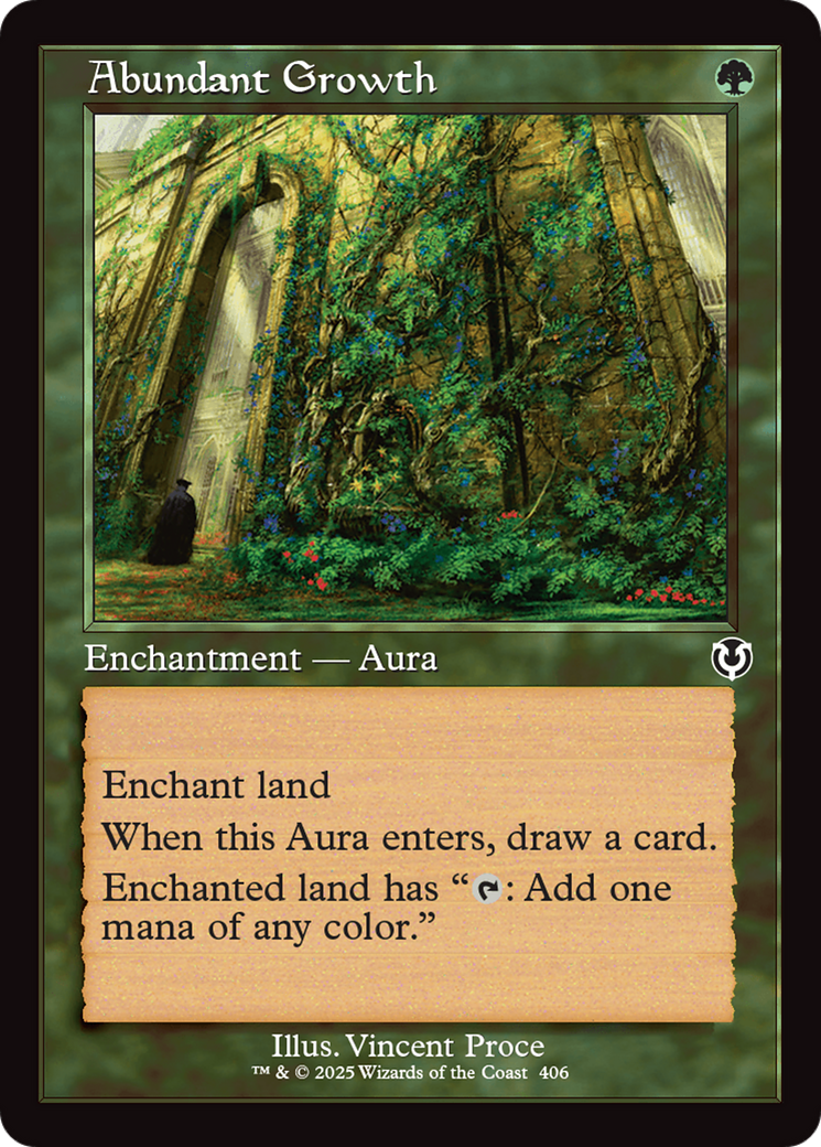 Abundant Growth (Retro Frame) [Innistrad Remastered] | Gear Gaming Bentonville