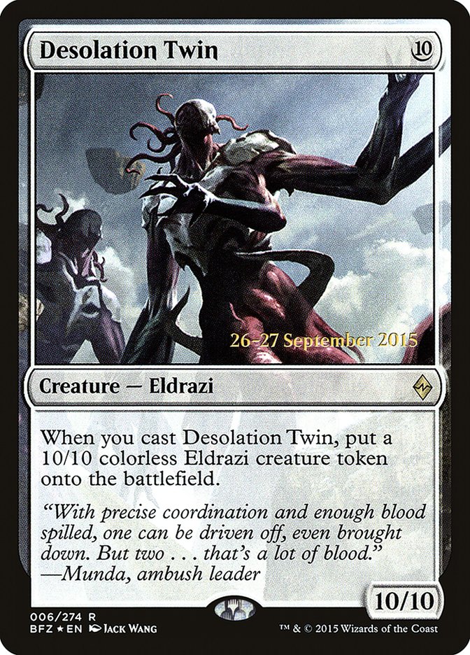 Desolation Twin [Battle for Zendikar Prerelease Promos] | Gear Gaming Bentonville