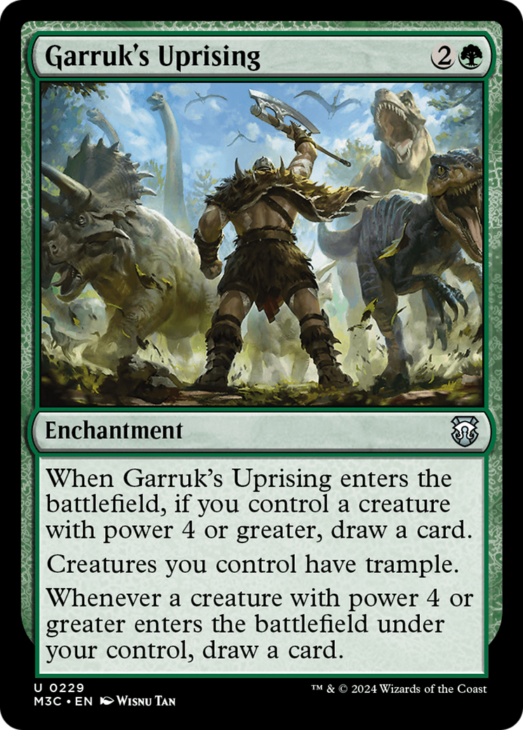 Garruk's Uprising (Ripple Foil) [Modern Horizons 3 Commander] | Gear Gaming Bentonville