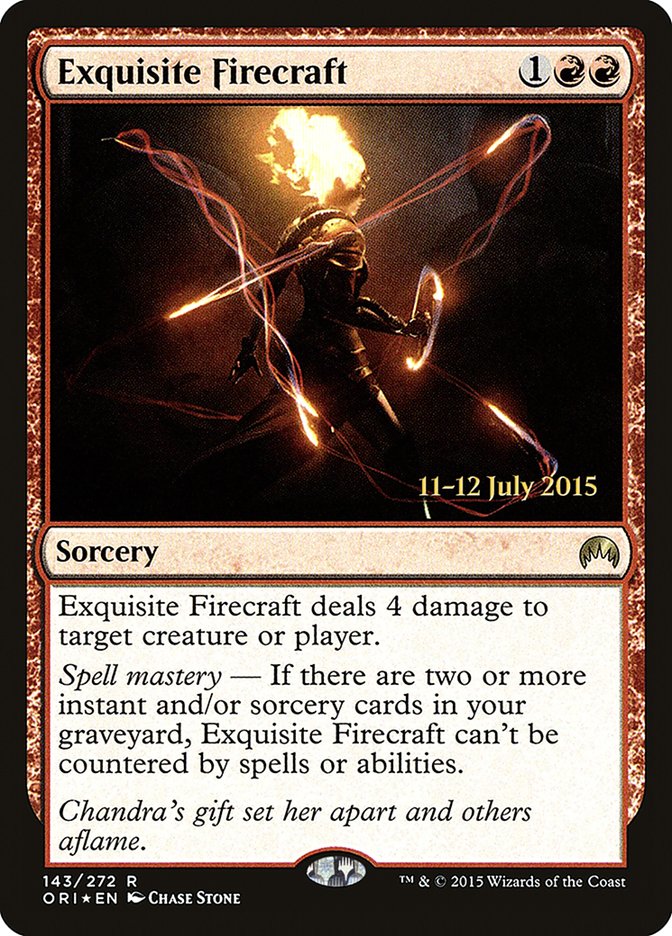 Exquisite Firecraft [Magic Origins Prerelease Promos] | Gear Gaming Bentonville